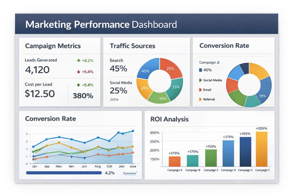 Best Business Intelligence Dashboard Examples For 2026 3 Marketing Performance BI Dashboard