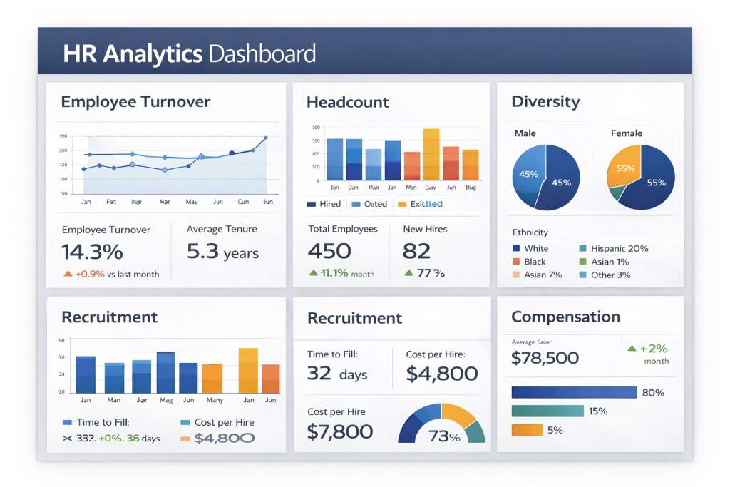 Best Business Intelligence Dashboard Examples For 2026 7 HR Analytics Business Intelligence Dashboard