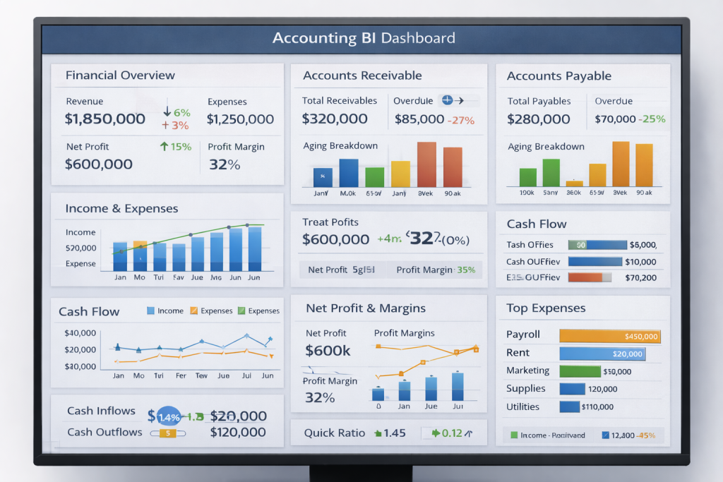 Best Business Intelligence Dashboard Examples For 2026 15 Accounting BI Dashboard