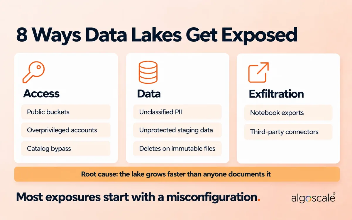 Data Lake Security: Architecture, Best Practices and Challenges 1 Eight common data lake security risks grouped into access, data and exfiltration