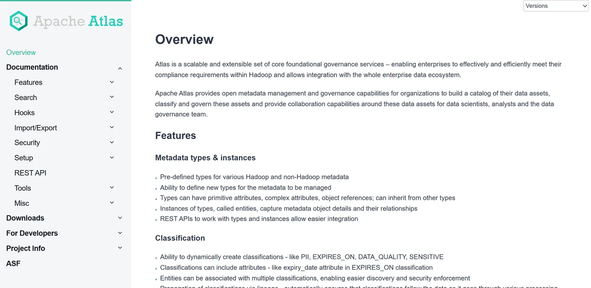 5 Best Data Lineage Tools in 2026 (Prices Compared) 13 The Apache Atlas site, headed Data Governance and Metadata framework for Hadoop