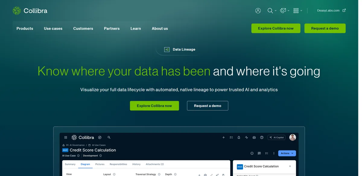 5 Best Data Lineage Tools in 2026 (Prices Compared) 9 Collibra's data lineage page, headed Know where your data has been and where it's going