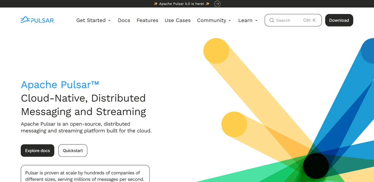5 Best Kafka Alternatives in 2026 (Prices Compared) 4 The Apache Pulsar project homepage